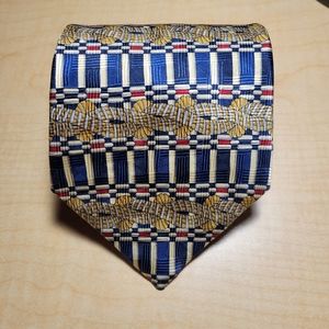 Oscar De La Renta Silk Abstract Tie